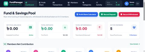 Screenshot of FundManager